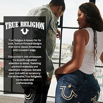 TRUE RELIGION ラインストーン　ブラックベルト BIGラインストーンベルト | VOLCAN&APHRODITE